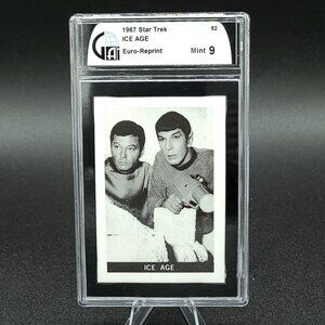 1967 Leaf Star Trek TOS Rare #52 Ice Age Graded 9.0 Mint
